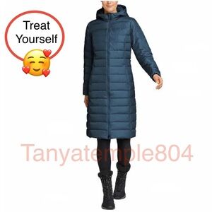 Eddie Bauer Ladies' Hooded Down Duffle Coat long